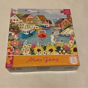 Ceaco 300 Piece Jigsaw Puzzle Olivia Gibbs Sea Town Harbor Design